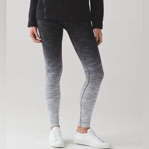 NWOT Lululemon Wunder Under Hi-Rise Leggings Ombre Melange 28", Size 6